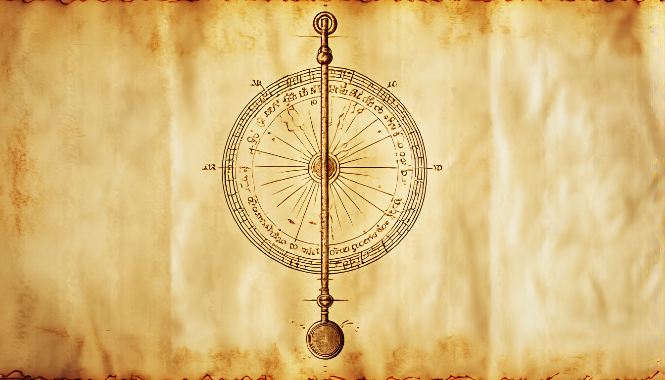An engraved astrolabe instrument with radial lines and a central sphere